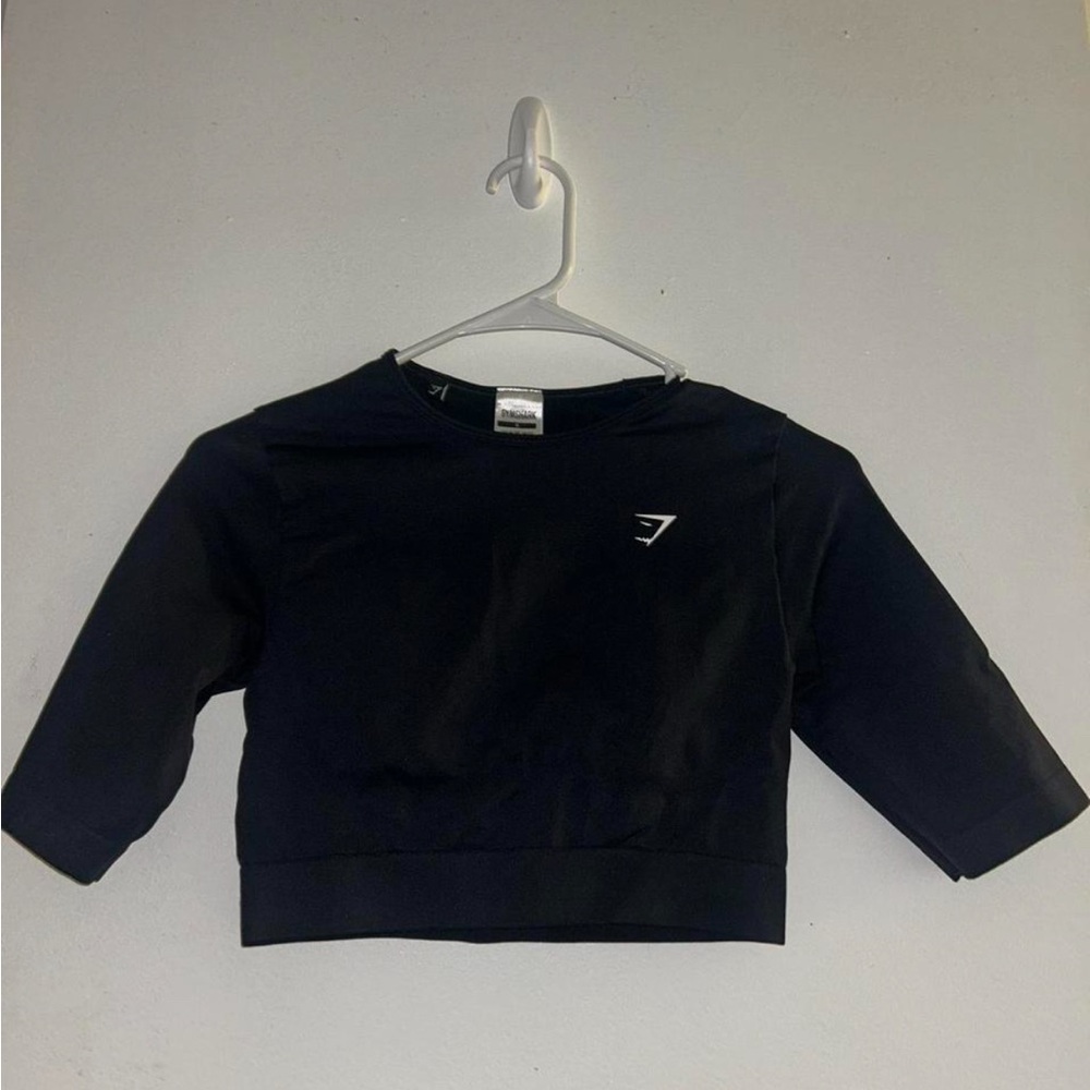 Black Gymshark Top  – Size Small